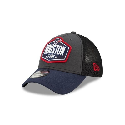 Houston Texans Gorra | New Era NFL Draft 39thirty Stretch Fit Cap Mexico - Grises